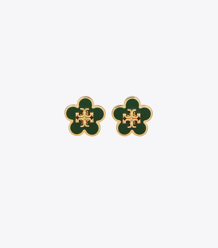 Forget Me Not Enamel Stud Earrings