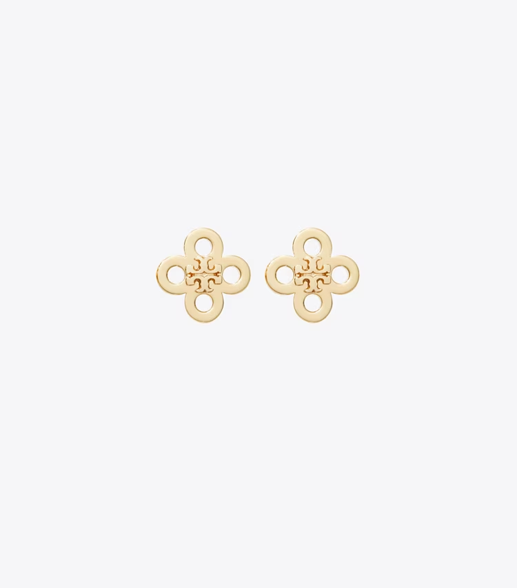 Forget Me Not Clover Stud Earring