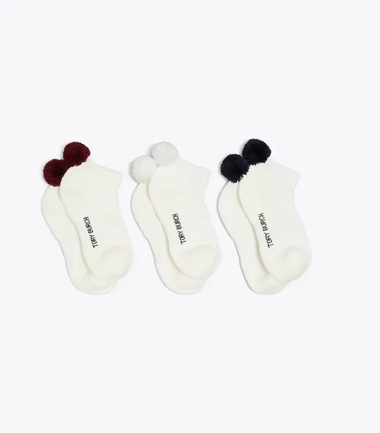 Performance Compression Pom-Pom Socks, 3-Pack