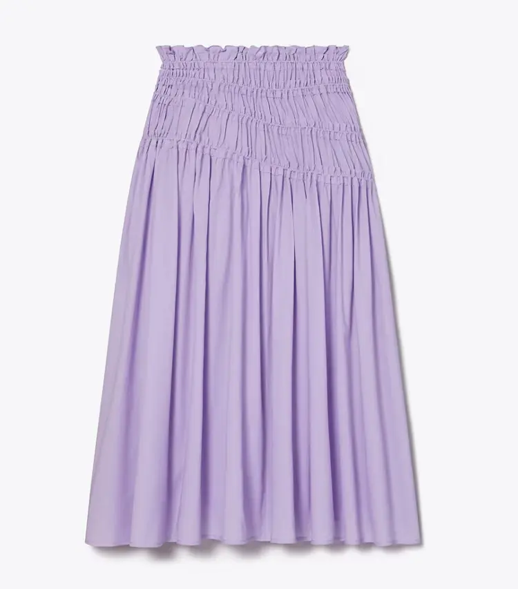 Smocked Cotton Skirt