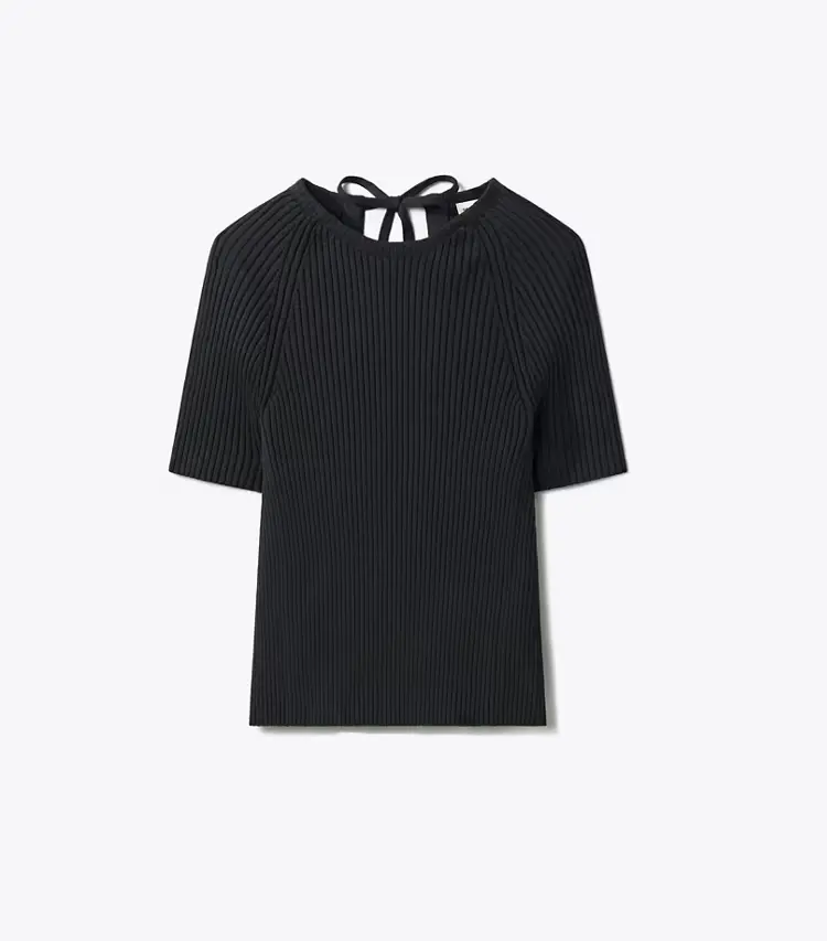 Ribbed Cotton Pullover