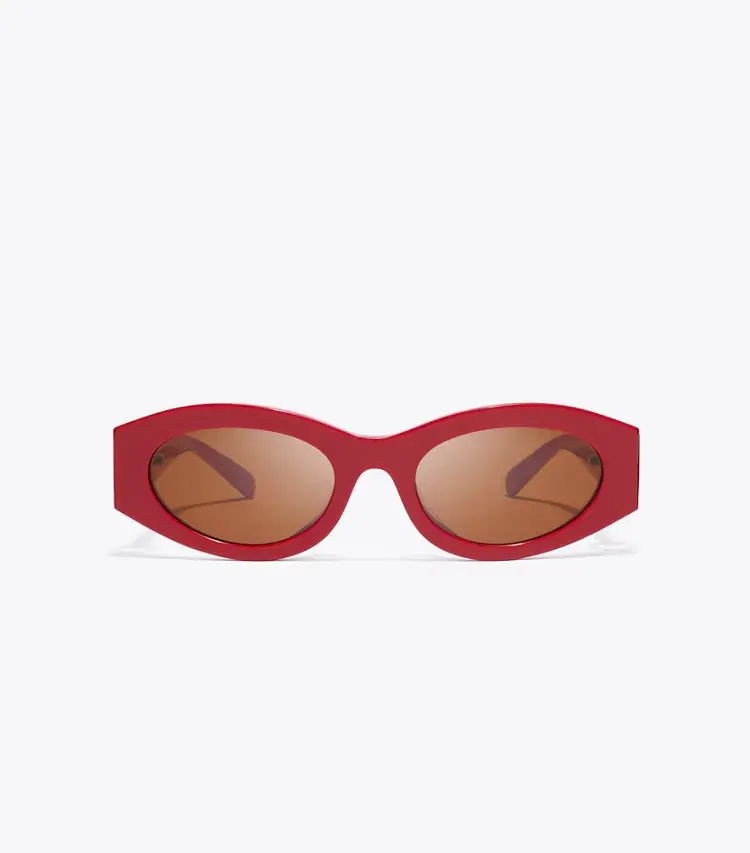 Pierced Oval Sunglasses