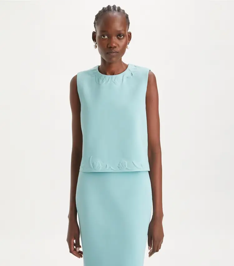 Embossed Viscose Shell Top - Image 2
