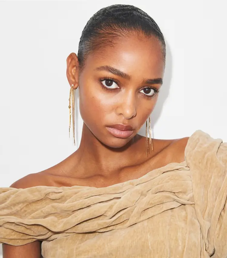 Runway Front-Back Chain Earrings - Image 2