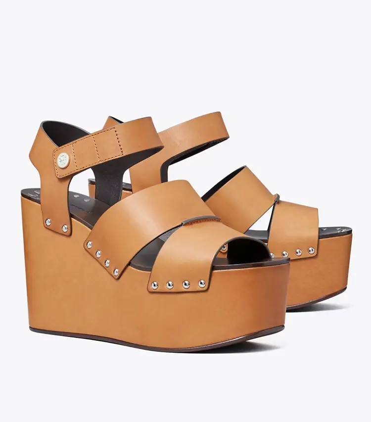 Studded Platform Wedge