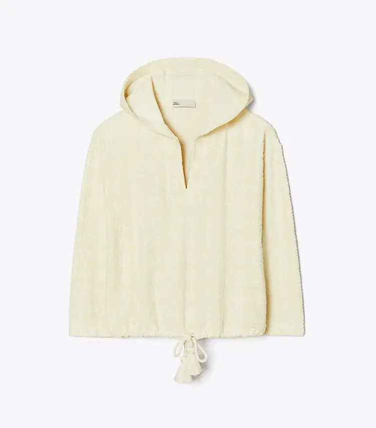 Terry Jacquard Logo Hoodie