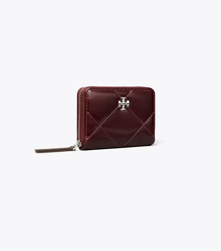 Small Kira Diamond Quilt Distressed Zip-Around Wallet