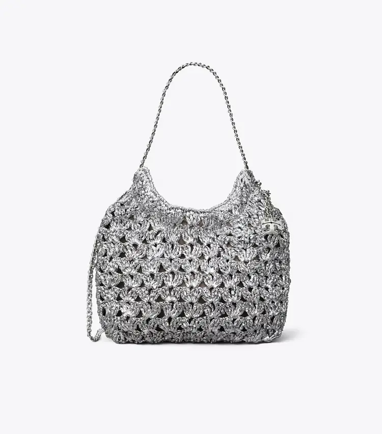 Mini Fleming Woven Hobo Bag - Image 4