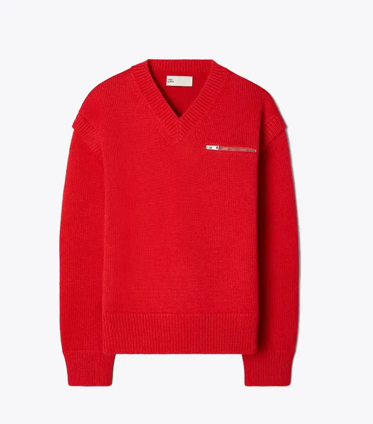 Wool V-Neck Sweater