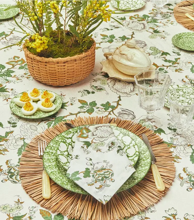 Happy Times Bouquet Round Tablecloth, 108" - Image 3