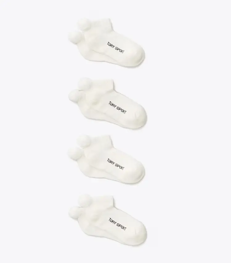 Performance Compression Pom-Pom Socks, 4-Pack